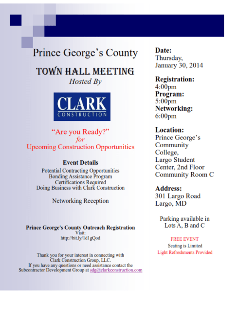Clark Construction Town Hall Meeting Pic