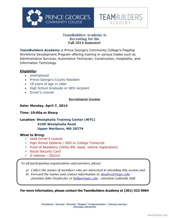 TeamBuilders Academy Fall 2014_Recruitment Flyer  - 4_7_14_1