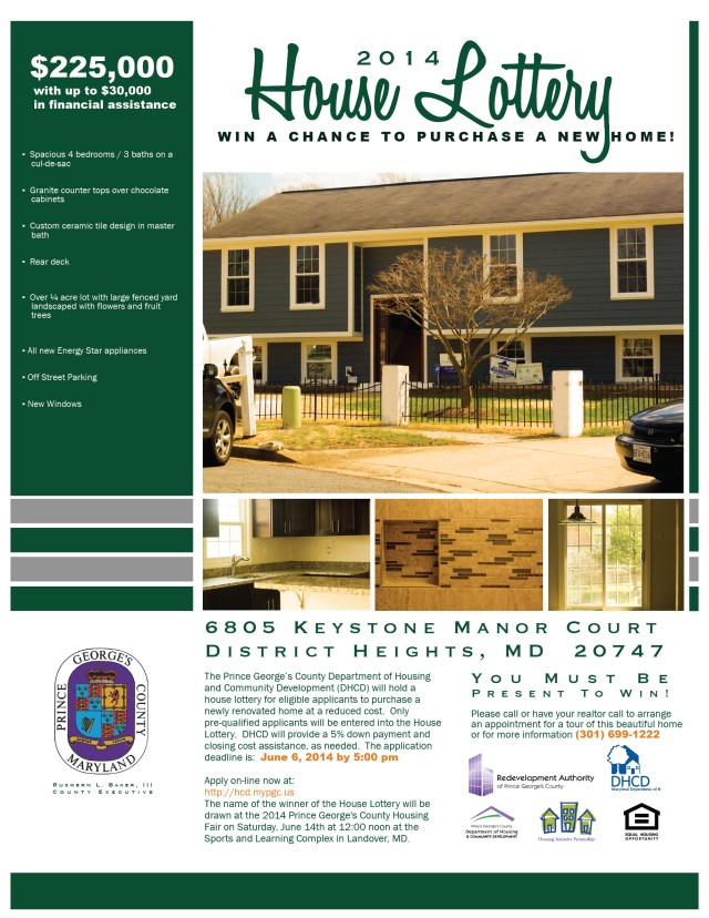 House Lottery - Flyer