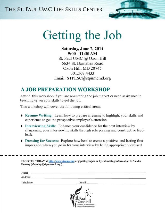GettingtheJob_workshopflyer