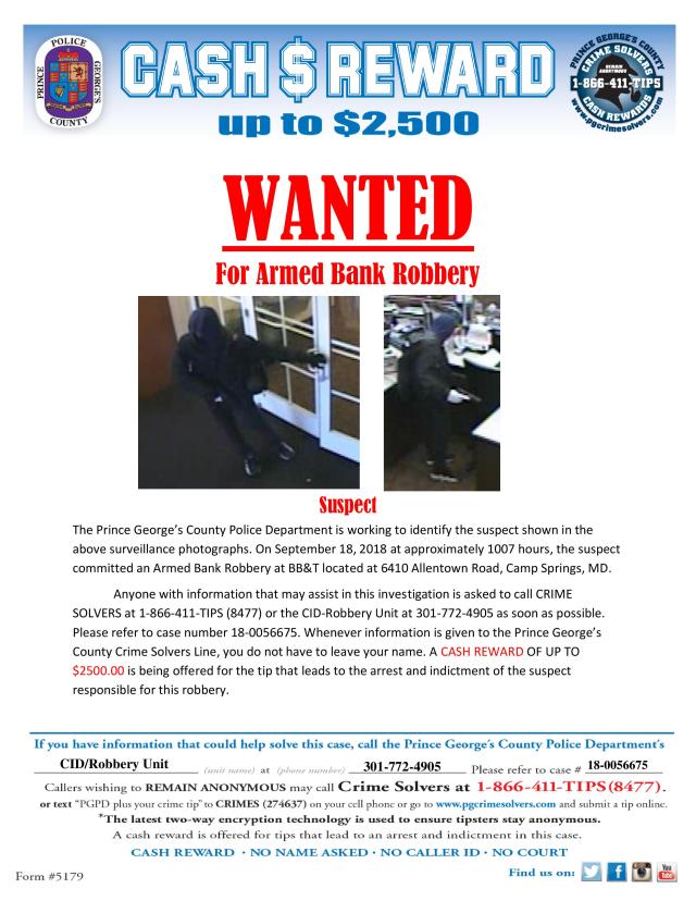Crime Solvers Reward Flyer 18-0056675 BB&T Armed Bank Robbery-page-001.jpg