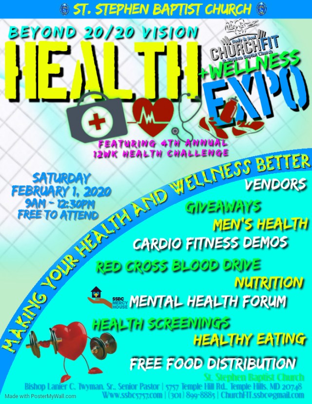 Church Fit and MERCY House Ministry Wellness Expo February 1, 2020