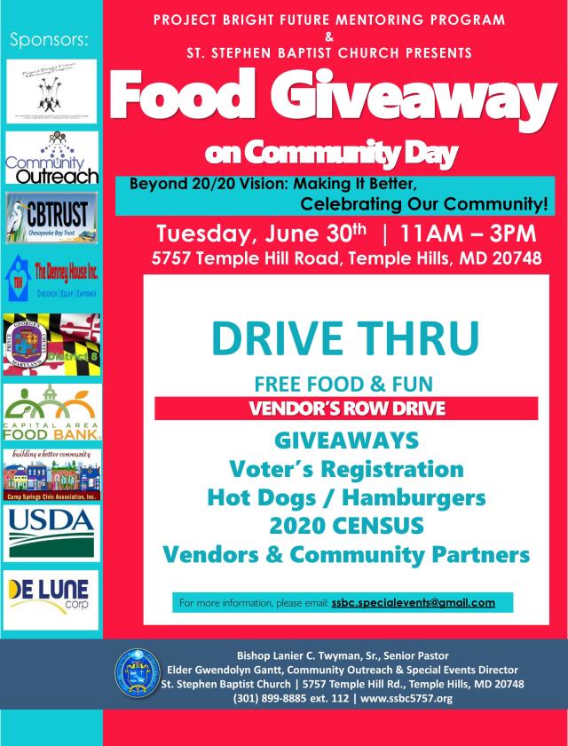 Community Day Fun Drive Thru June 30 2020 St. Stephen Baptist Church-page-001