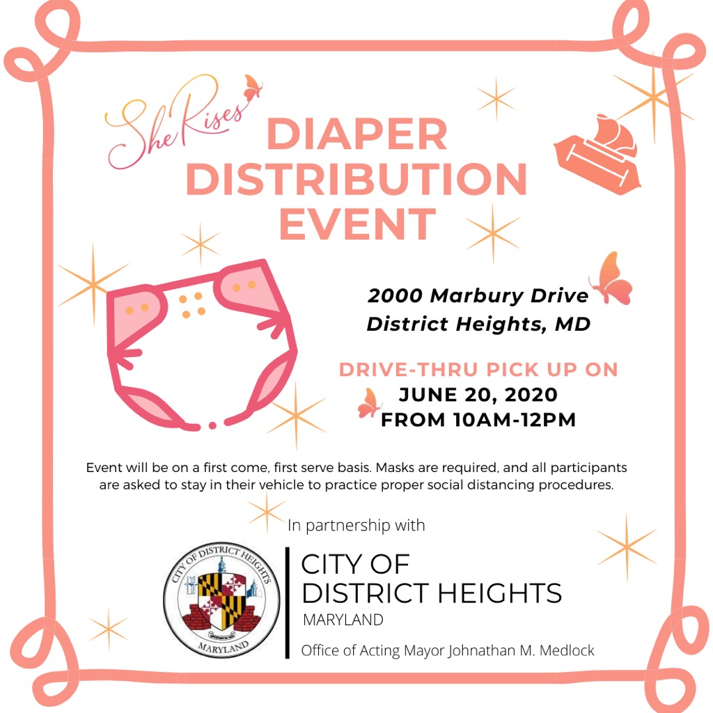 Diaper Distribution Drive in District Heights Saturday June 20th | Camp ...