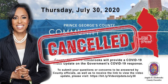 July 30 Video Update Cancelled